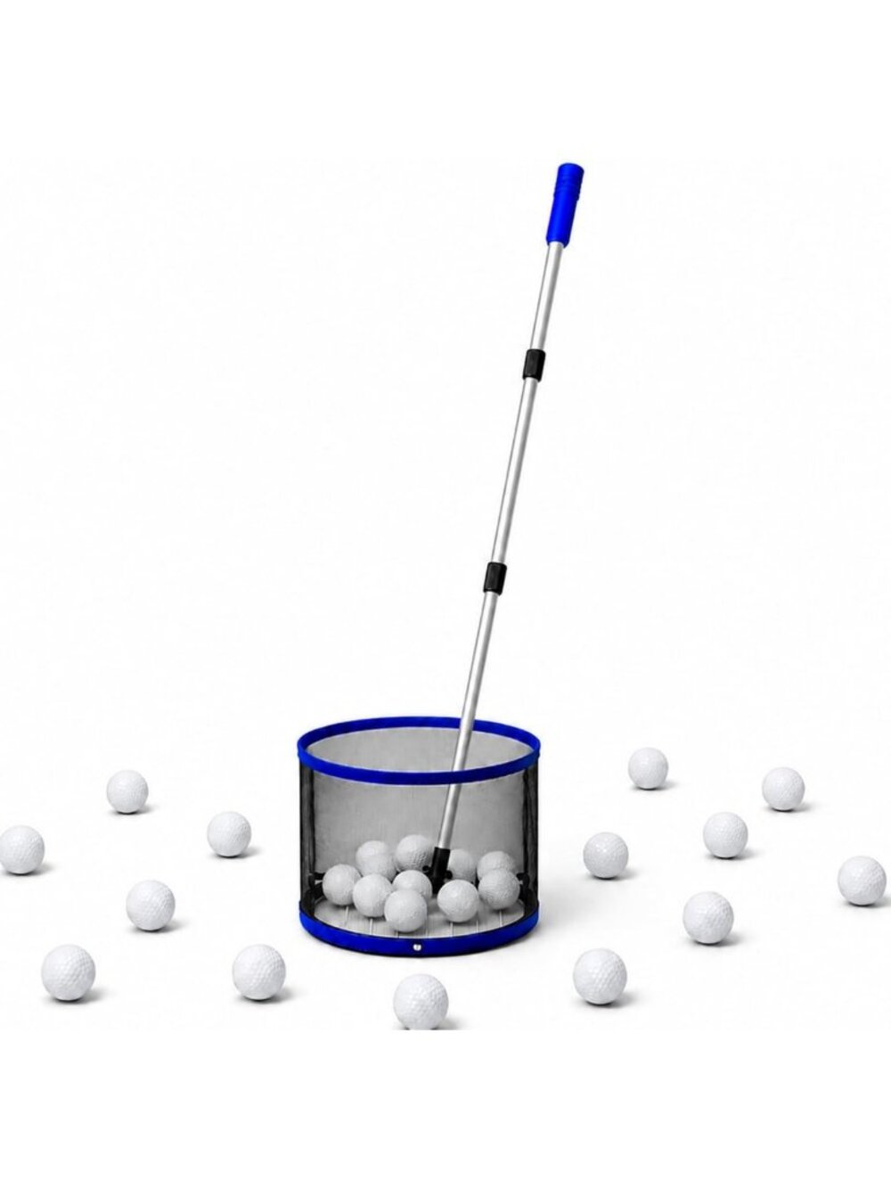 Adjustable Golf Ball Picker Upper with 180° Rotating Head - Easy Retrieval Tool
